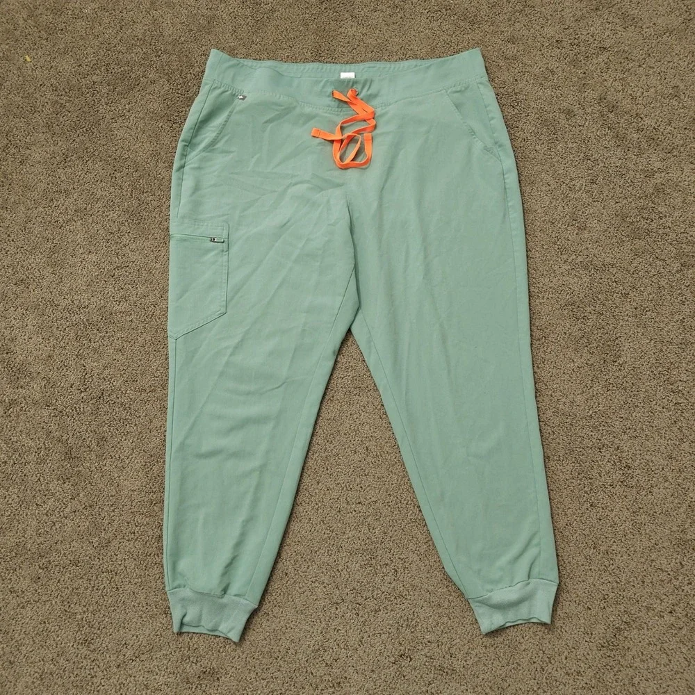 FIGS‎ Technical Collection Mens XXL Seafoam Green Jogger Scrub Pants